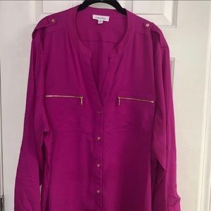 Calvin Klein Magenta Blouse/ top